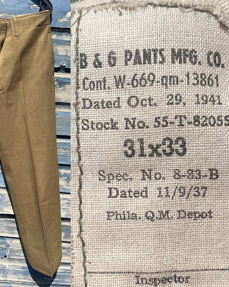 M44 Heer wool combat trousers, « RBNr »