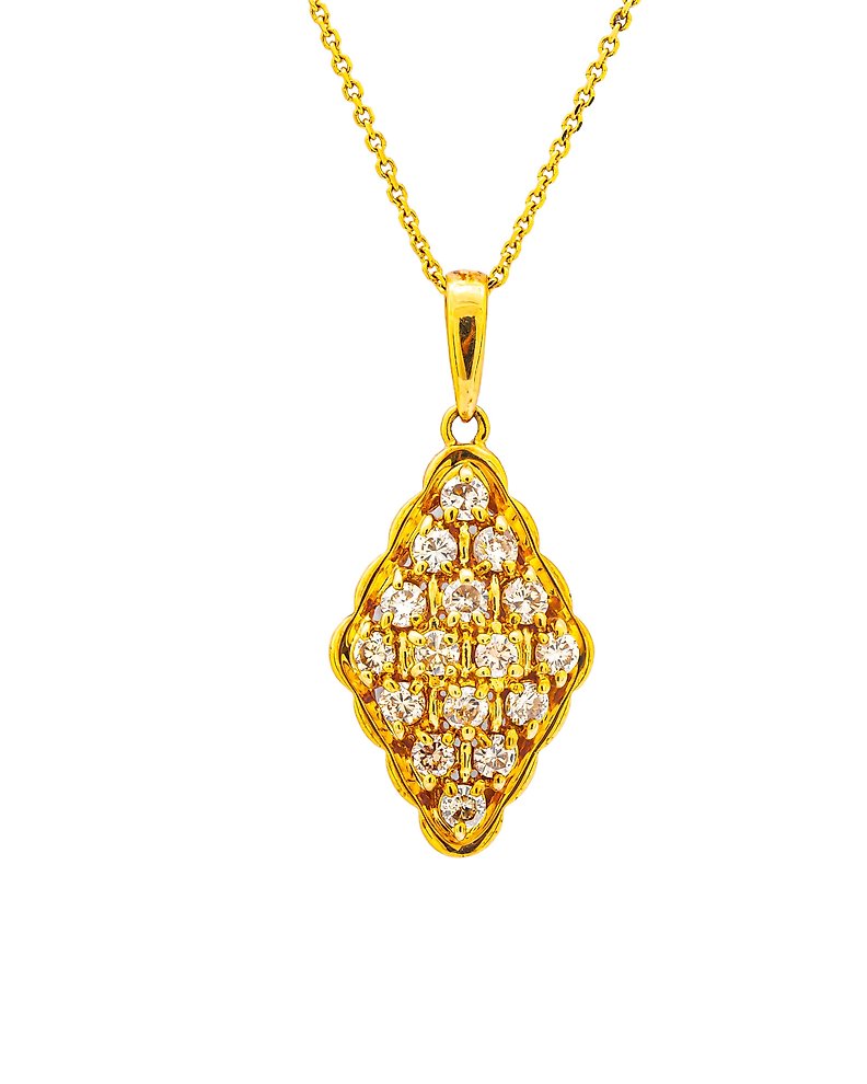 0.48 tcw Ruby Pendant Yellow Gold - Necklace with pendant - Catawiki