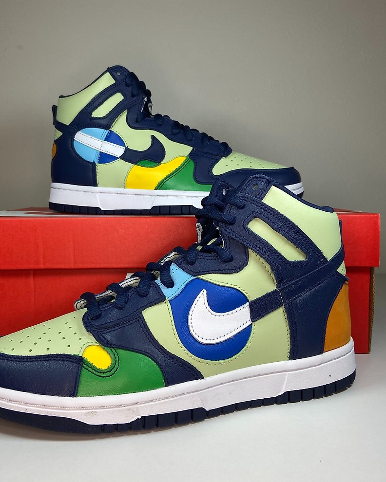 Nike - Women's Dunk High LX 'Pistachio and Midnight Navy ...