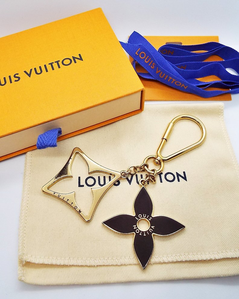Teddy Bear Shaped Louis Vuitton Style Damier Keychain/Bag Charm (With  Strap)
