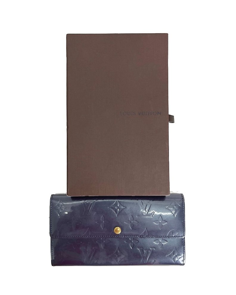 Louis Vuitton Calfskin Street Style Plain Leather Folding Wallet