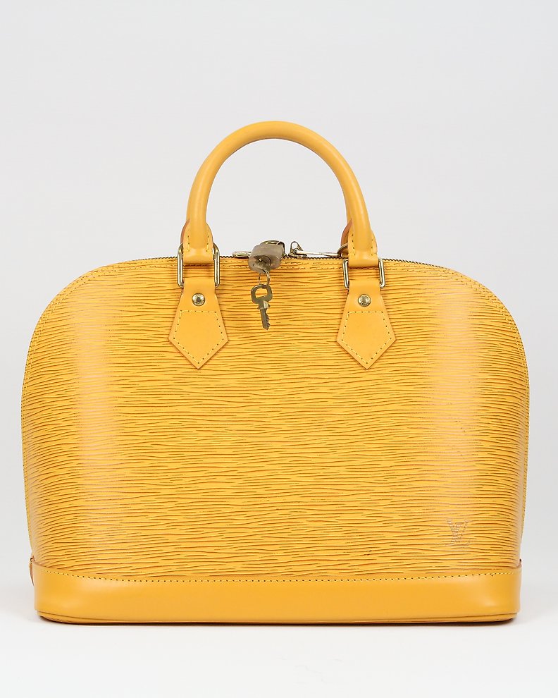Louis Vuitton - Authenticated Speedy Handbag - Suede Yellow Plain for Women, Very Good Condition
