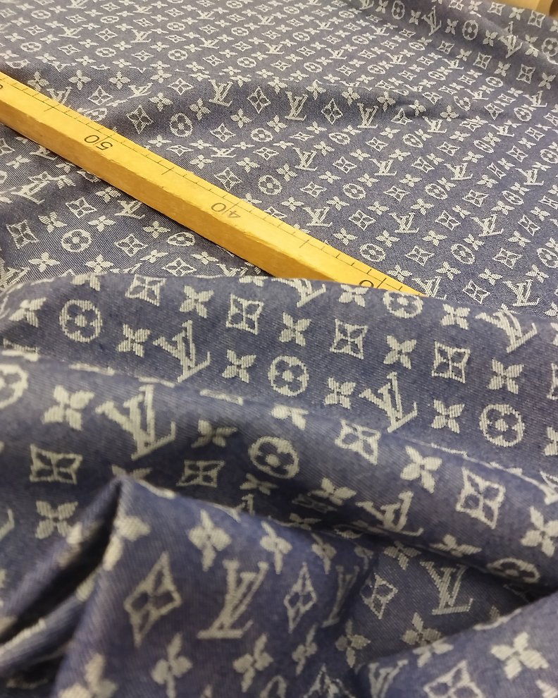 Louis Vuitton Blue Tapestry Monogram Jeans