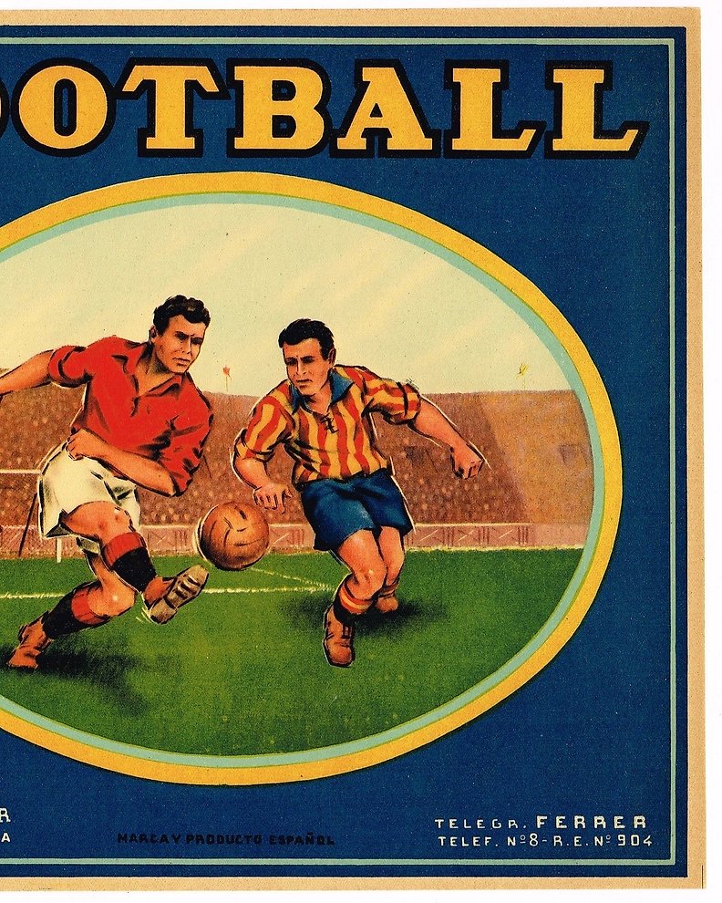 vintage football poster