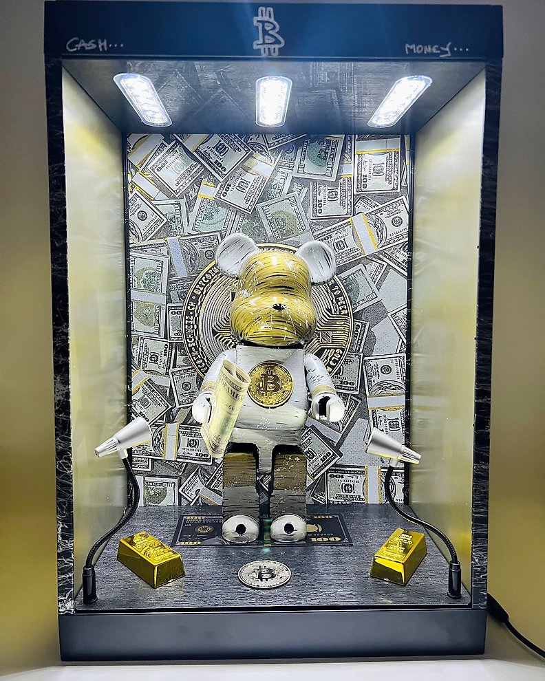 ORIMA Pop Art - BANKSY DOG Money Led Showcase Mirror vs - Catawiki