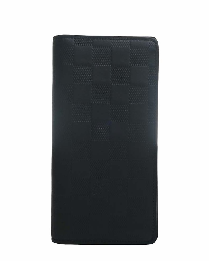 Pre-owned Louis Vuitton Brazza Wallet Monogram Galaxy Black Multicolor