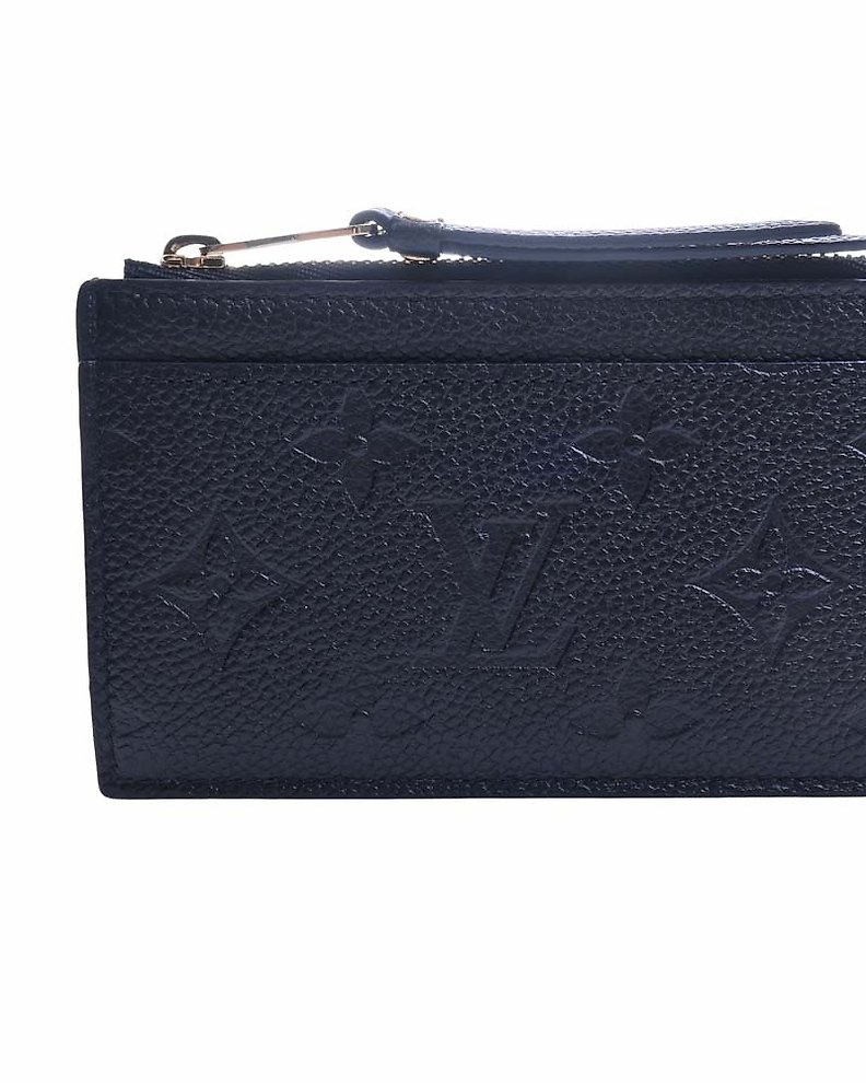 Louis Vuitton Denim Monogram Empreinte Leather Pochette Cles and Key Holder  - Yoogi's Closet