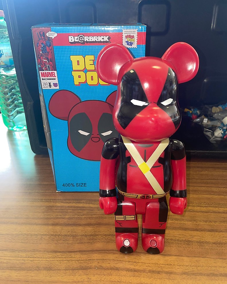 Bearbrick x Marvel Deadpool 400% Red