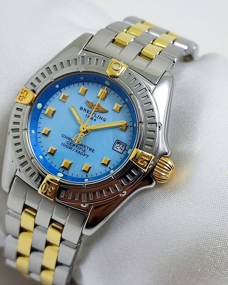 Breitling Callistino Blue MOP Dial Gold Steel B72345 Women 2000 2010 auction online Catawiki