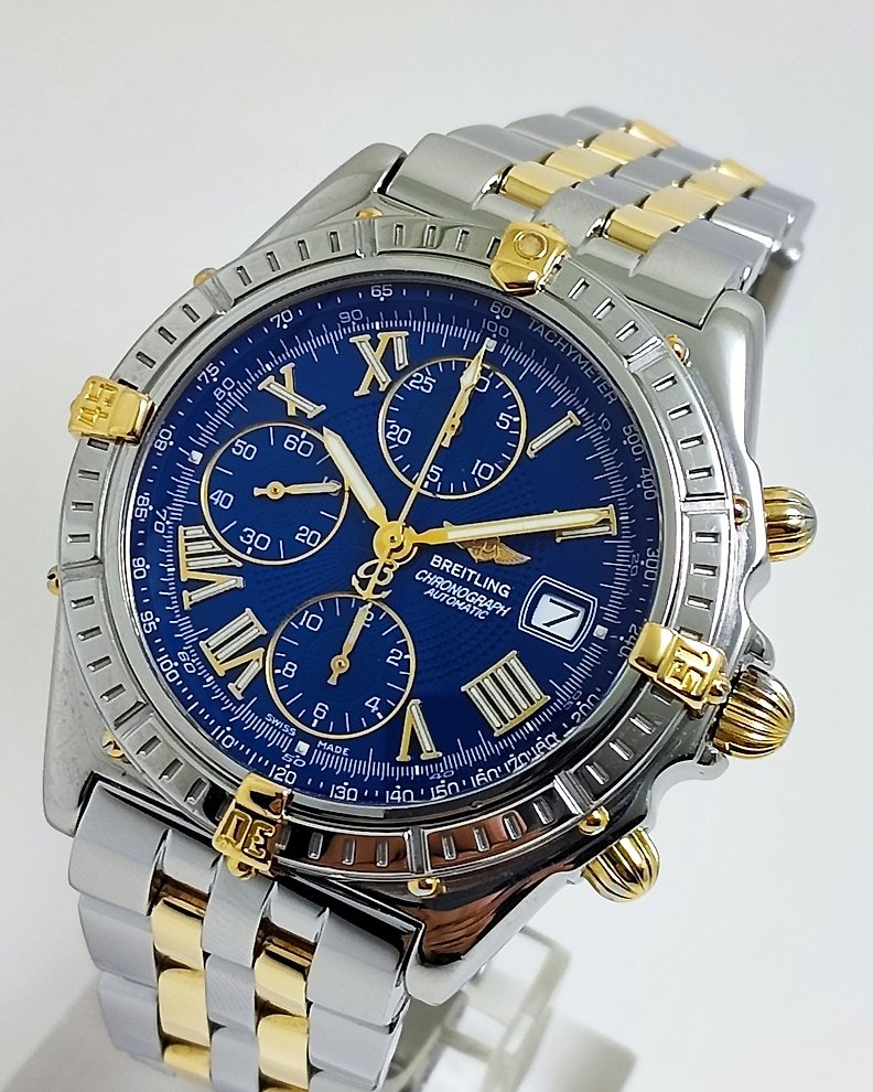 Breitling Crosswind Chronograph 18K Gold Steel Ref. B13055 Men 2000 2010 Catawiki