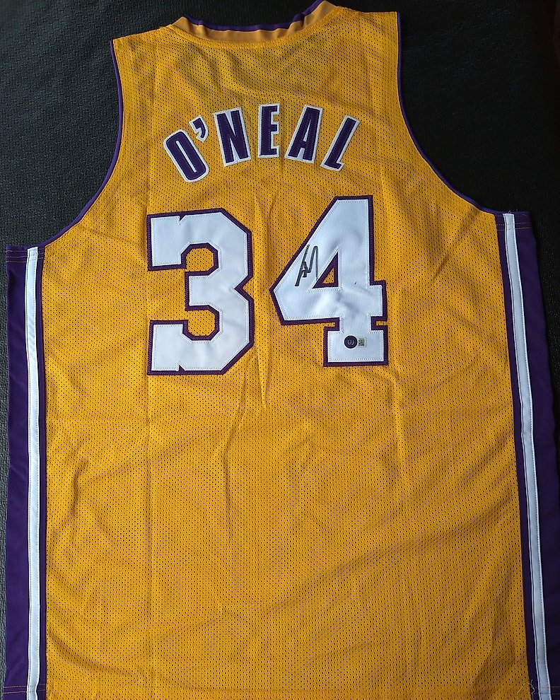 NBA Shaquille O Neal Autographe Maillot de basket personnalise Catawiki