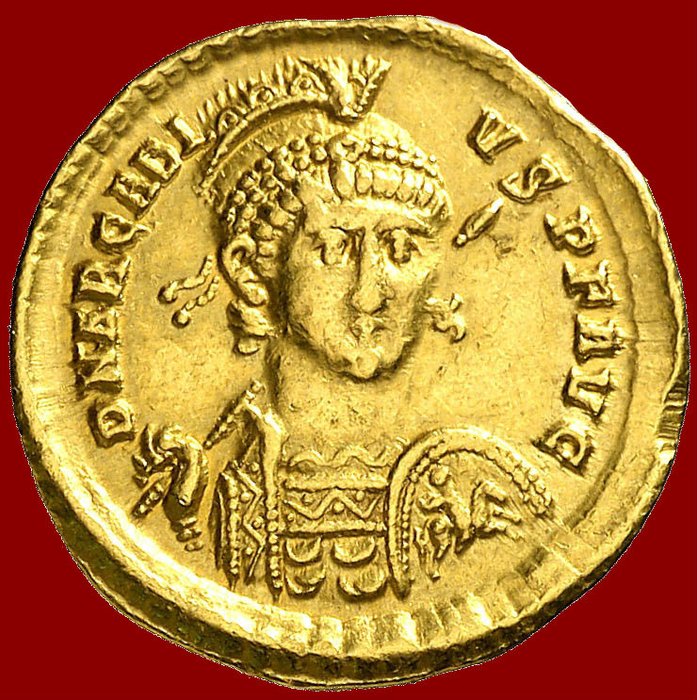 Римская золотая монета 5 букв