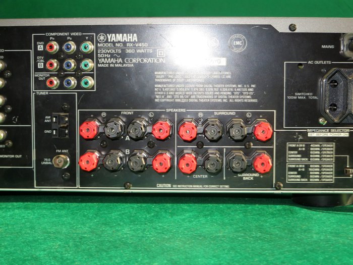 Yamaha rx v450 схема