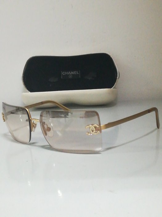 Chanel - COCO Mark sunglasses · glasses / 4092-B / gold x brown Sunglasses  - Catawiki