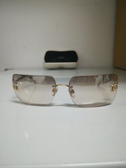 Chanel - COCO Mark sunglasses · glasses / 4092-B / gold x brown