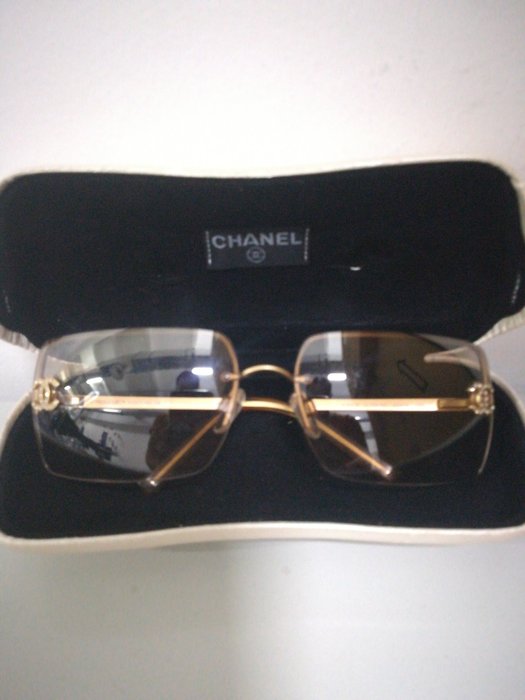 Chanel - COCO Mark sunglasses · glasses / 4092-B / gold x brown