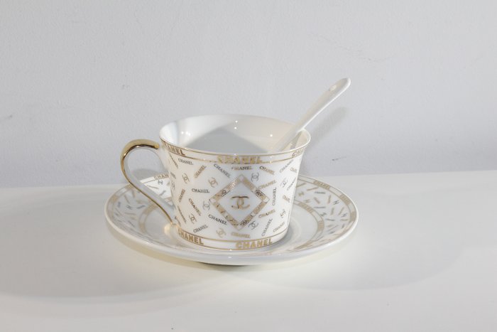 Chanel - Cup and saucer - Porcelain - Catawiki