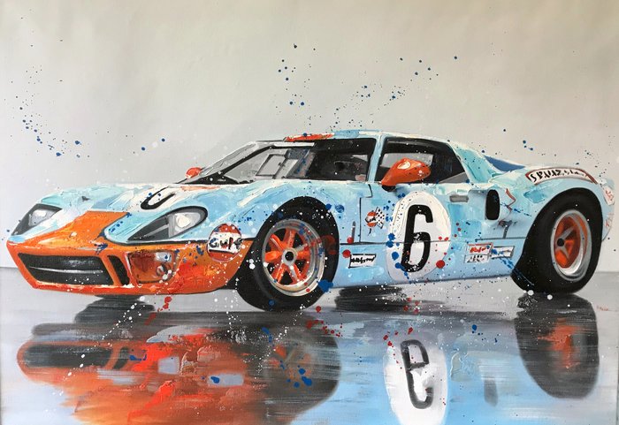 Porsche Gulf Art картина