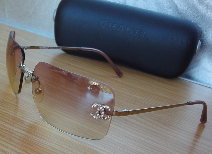 rimless sunglasses chanel women