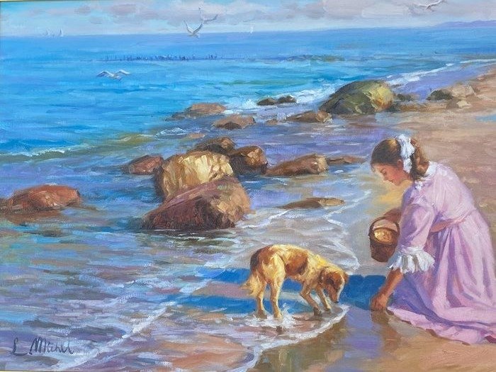 Море и собака картина