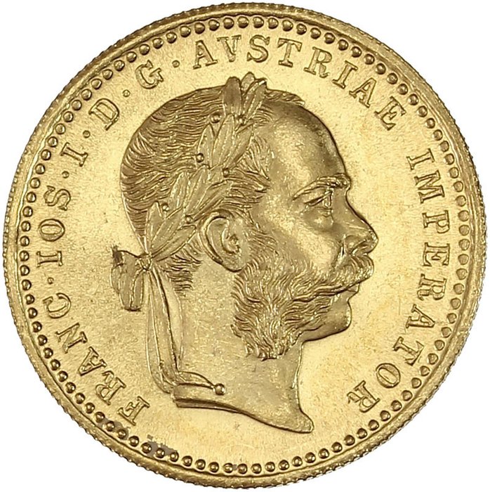 4 Дуката 1915 золото с узорами. Franz Joseph i. Ms gold