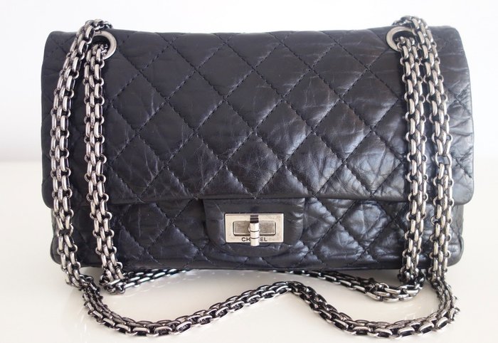 Lot 6 - A Chanel mottled rose-gold quilted leather
