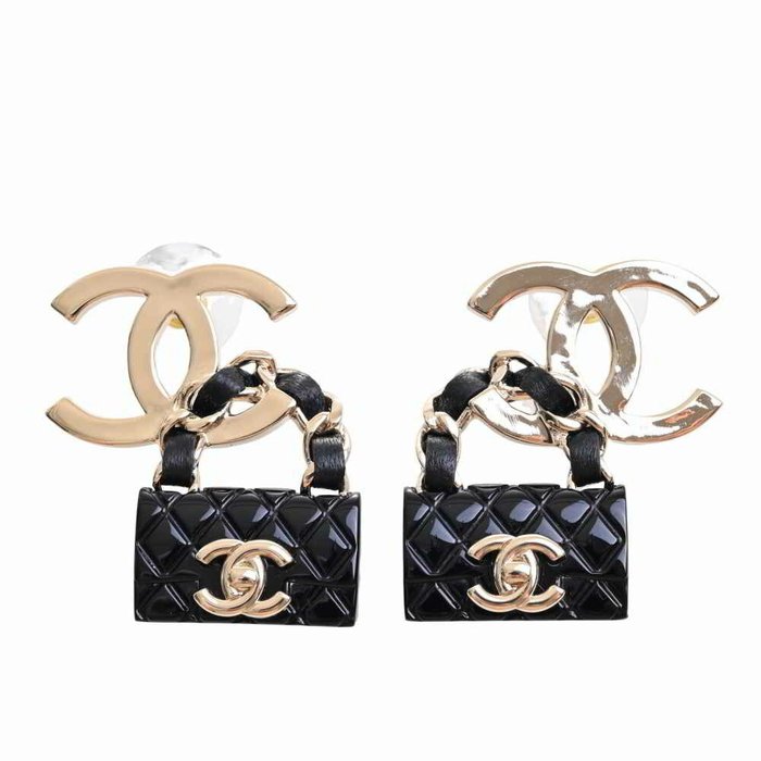 Chanel - CC Matelasse Bag Motif - Earrings - Catawiki