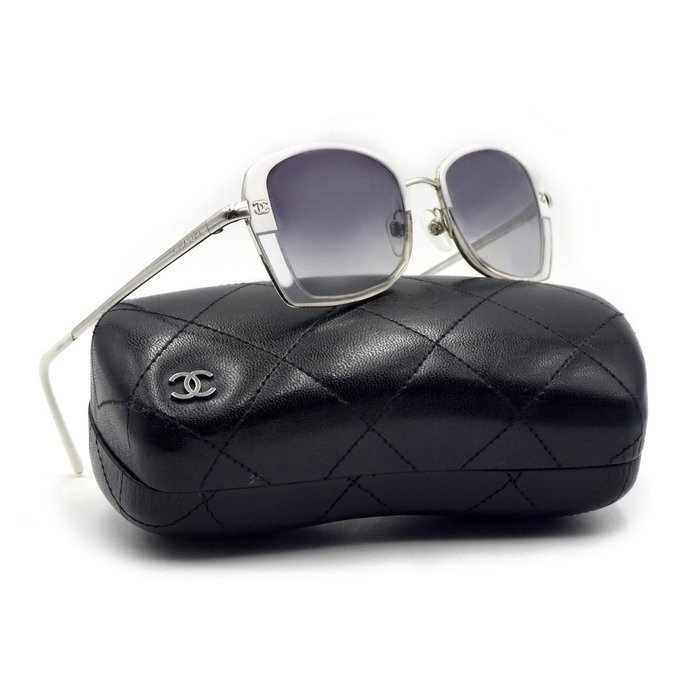 Chanel - mod. 4184 White/Silver - Sunglasses - Catawiki