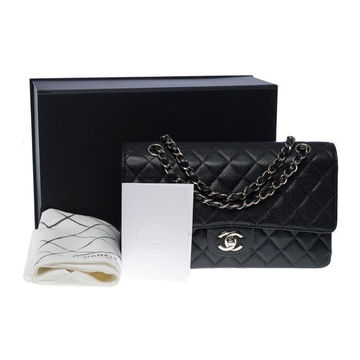 Sold at Auction: Chanel - 2018 Iridescent Caviar Medium Flap Bag