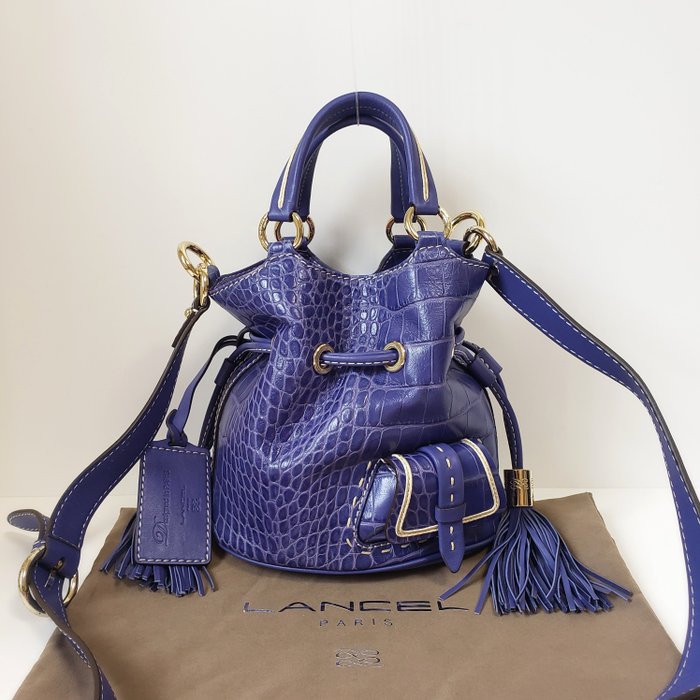 Lancel - Premier First Flirt Blue Crocodile Leather - Shoulder bag -  Catawiki