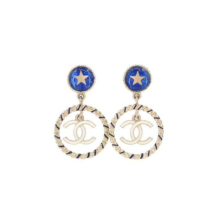 Chanel - CC Logos Color Stone - Earrings - Catawiki