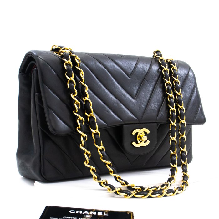 CHANEL Caviar Wallet On Chain WOC Black Shoulder Bag Clutch Purse