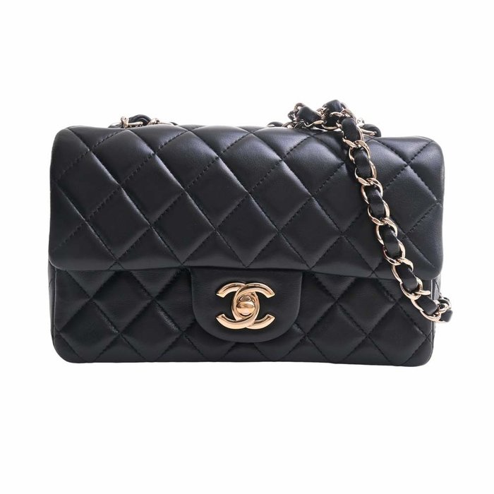 Chanel AS3113B07634 Mini Flap Bag With Enamel And Gold Tone Metal