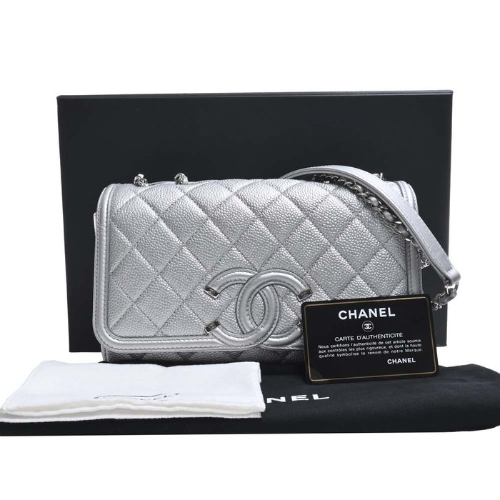chanel wallet used leather