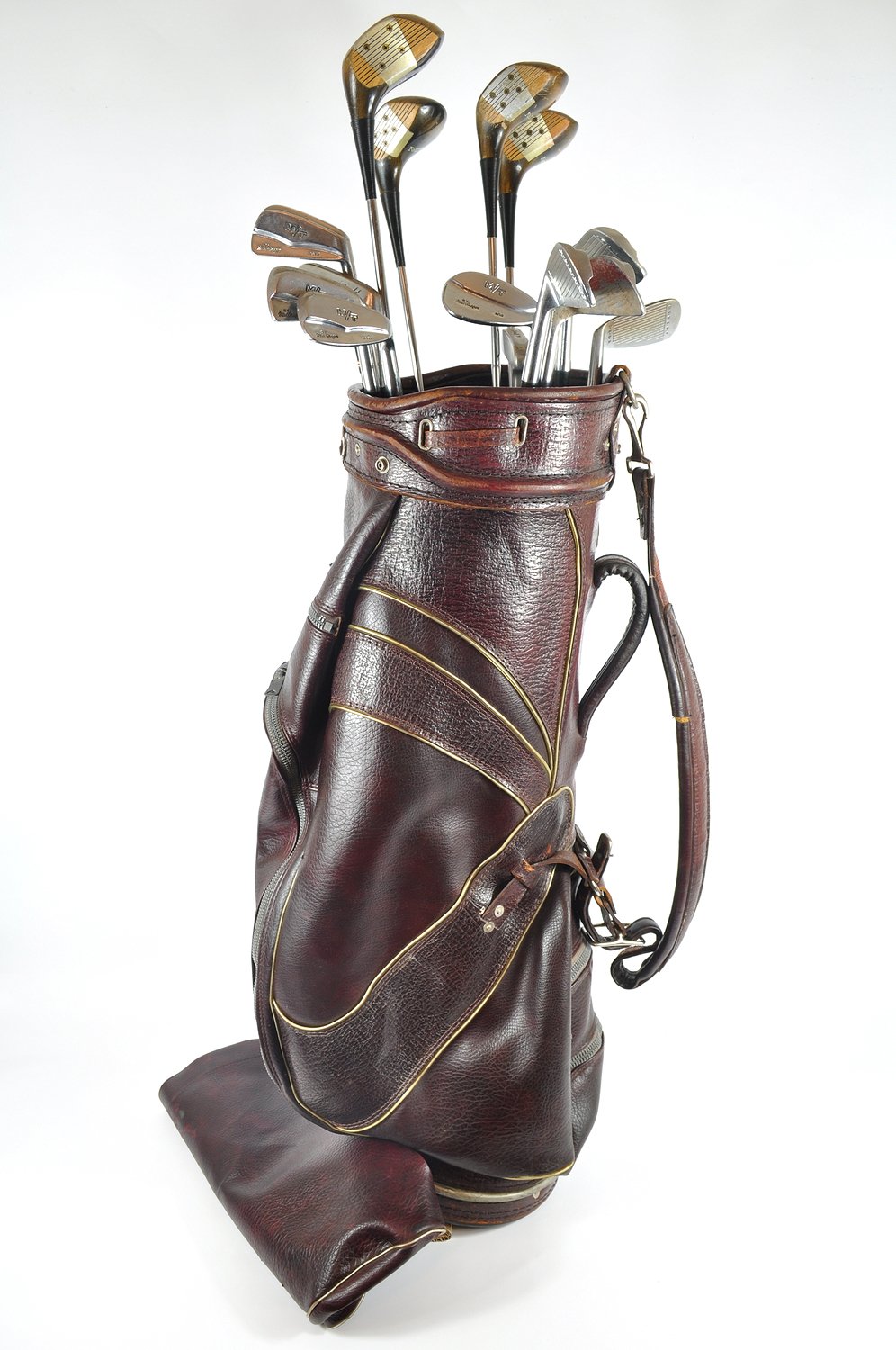 Lot Detail - Vintage Leather 'Tufhorse' Golf Bag