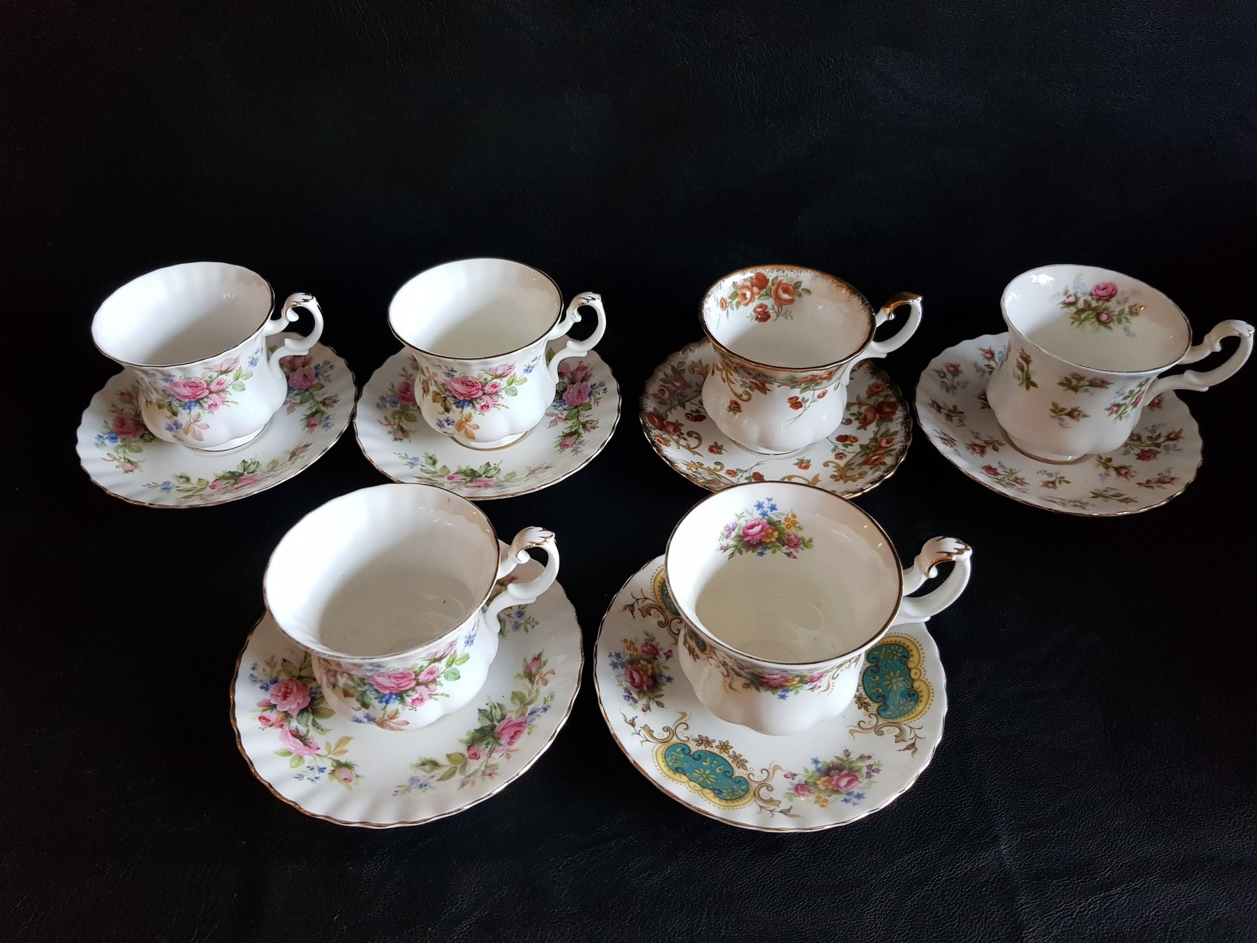 Royal Albert Men's cups and saucers. (6) Porcelain Catawiki
