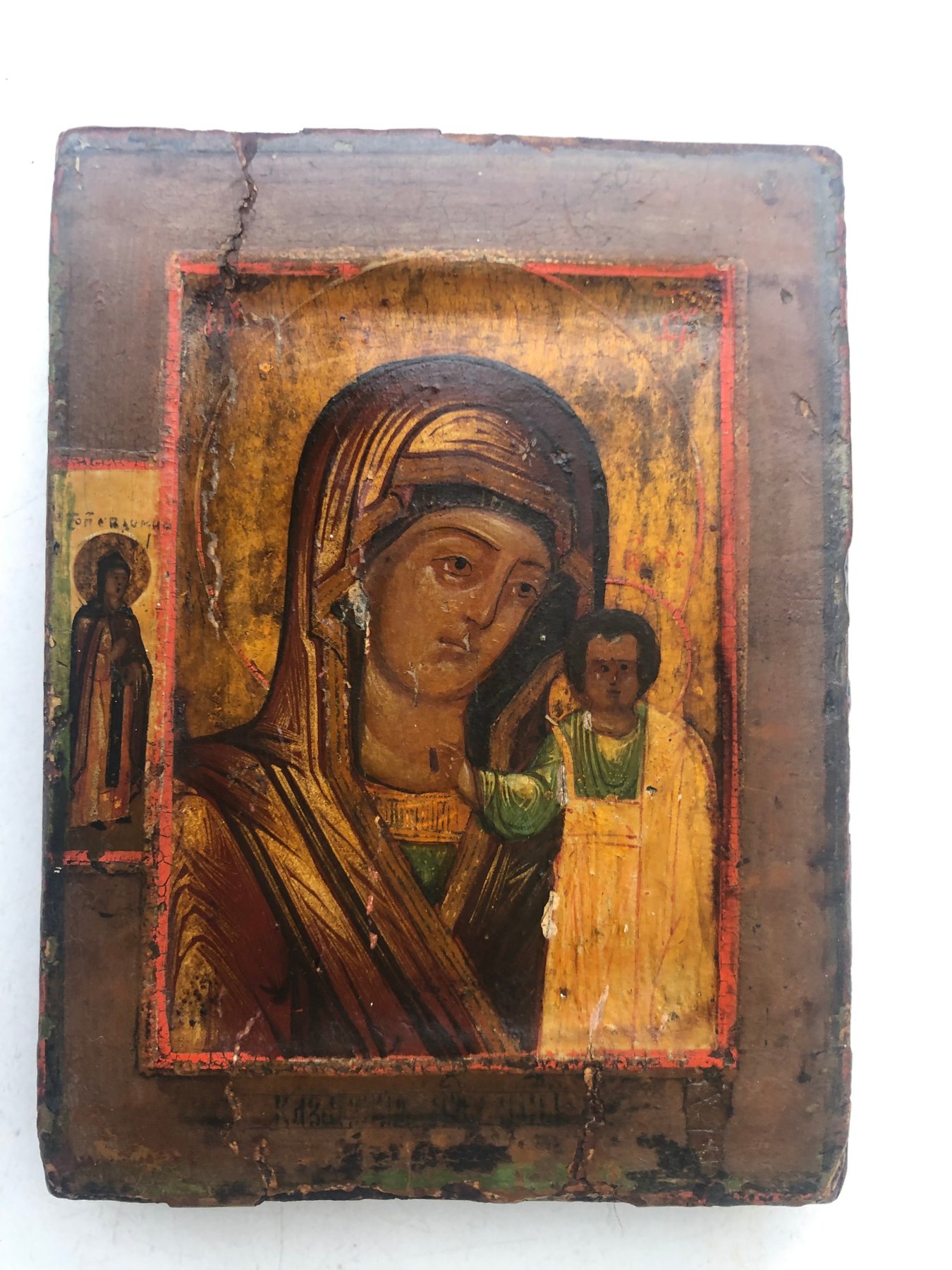 Icon, Our Lady Hodegetria of Kazan - Wood - 19th century - Catawiki