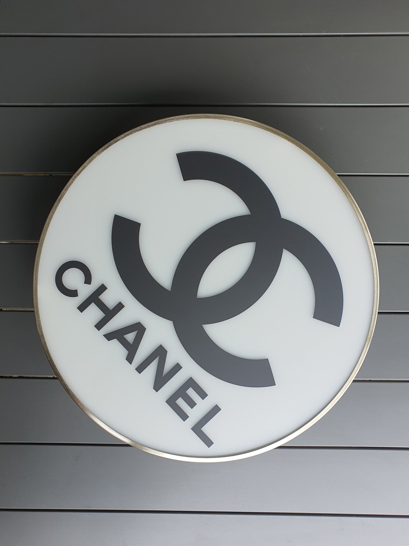 Backlight Publicity Sign - Round Chanel illuminated advertising