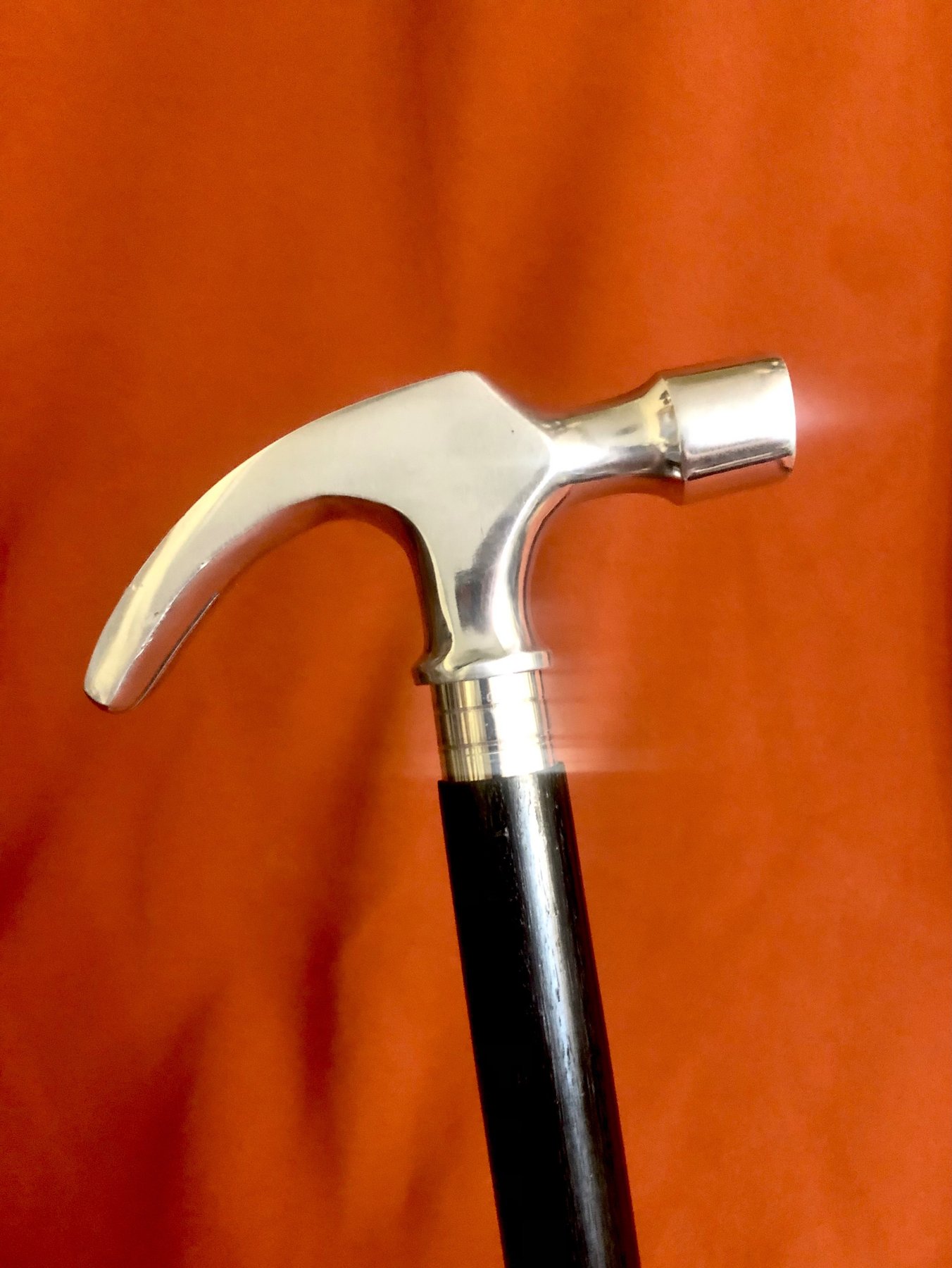 Unusual , self defence, walking stick. Handle designed as a Catawiki