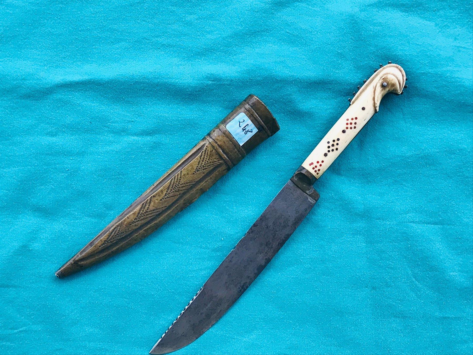 Knife - Bone, Steel - Bosnia and Herzegovina - Circa 1900 - Catawiki