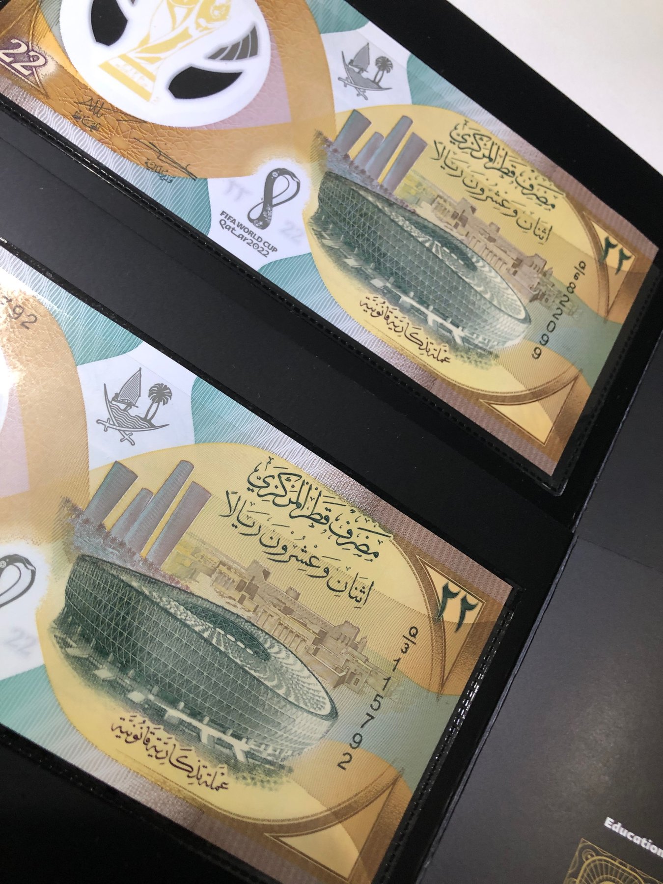 Qatar 2 x 22 Riyal 2022 Folder Pick New Catawiki