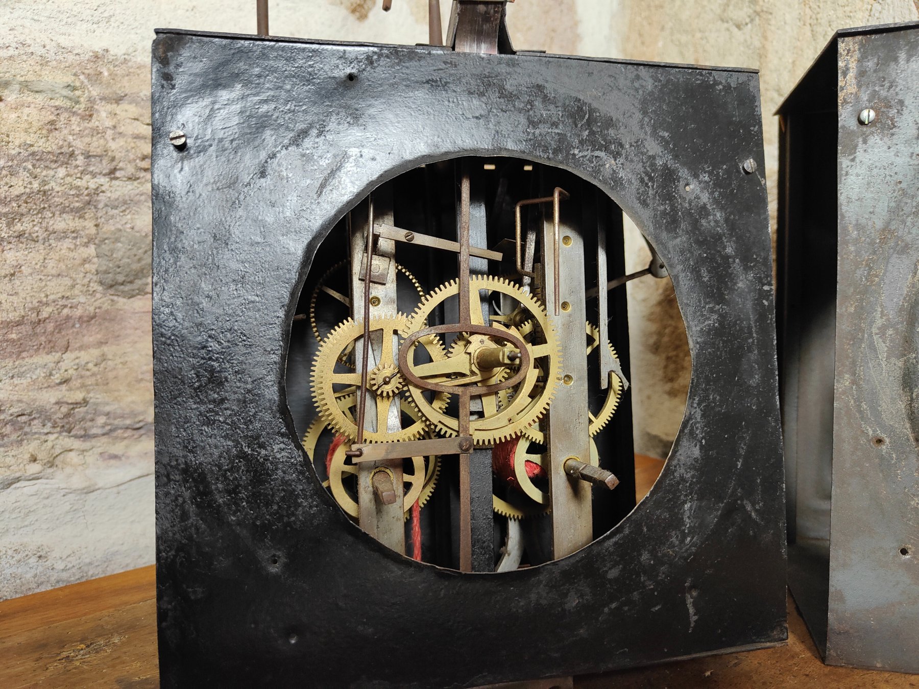 Set of 2 Grandfather clock movements Brass, Steel Mid Catawiki