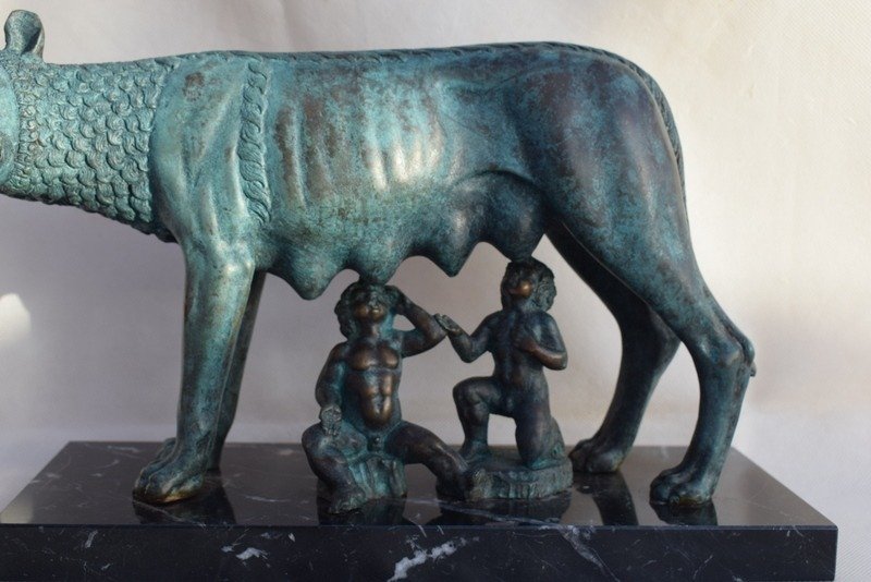 Sculpture, Capitoline wolf - Bronze - 20th century - Catawiki