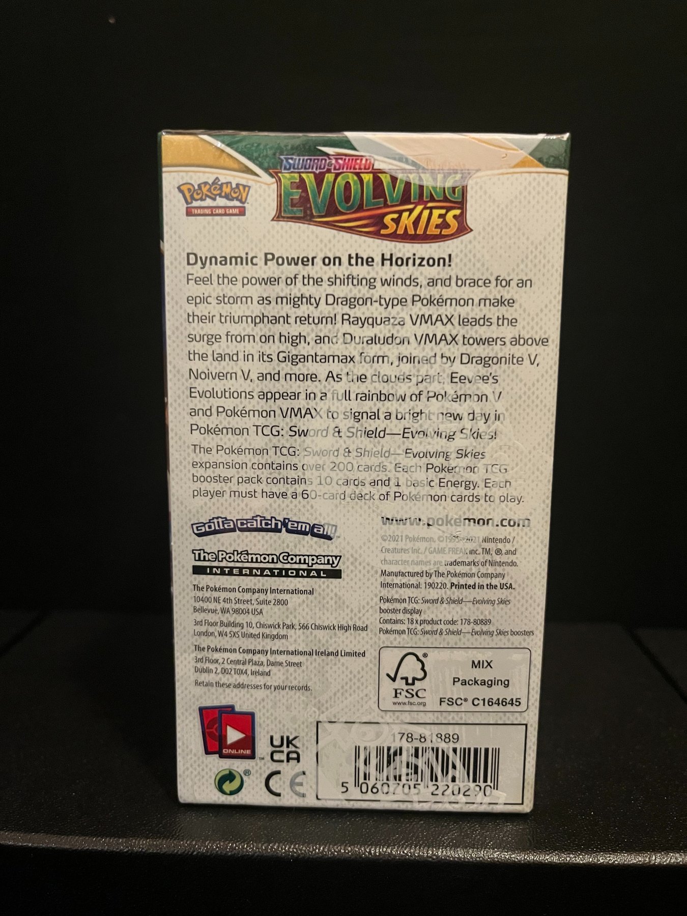 The Pokémon Company Booster Box Evolving Skies (18 packs) Catawiki