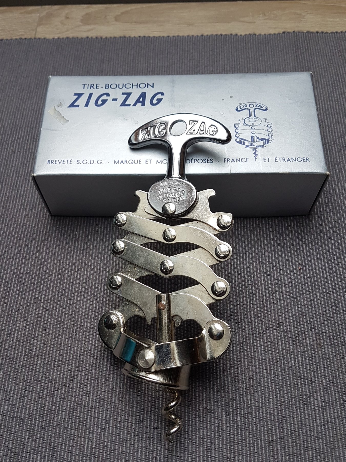 Old and Rare Corkscrew ZIGZAG France 1950 Steel Catawiki