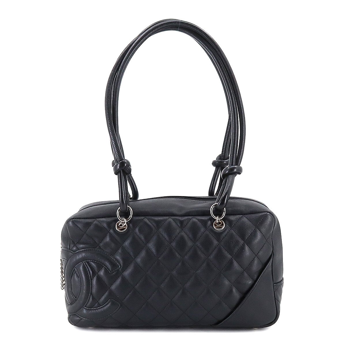 Chanel Quilted Leather Cambon Tote Shoulder Bag