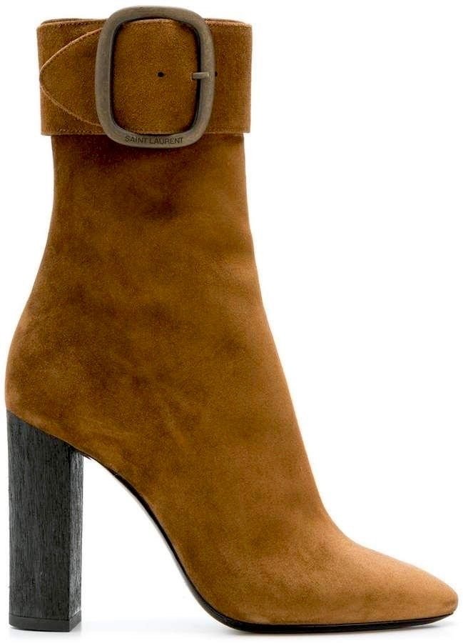 Saint laurent joplin clearance suede ankle boots