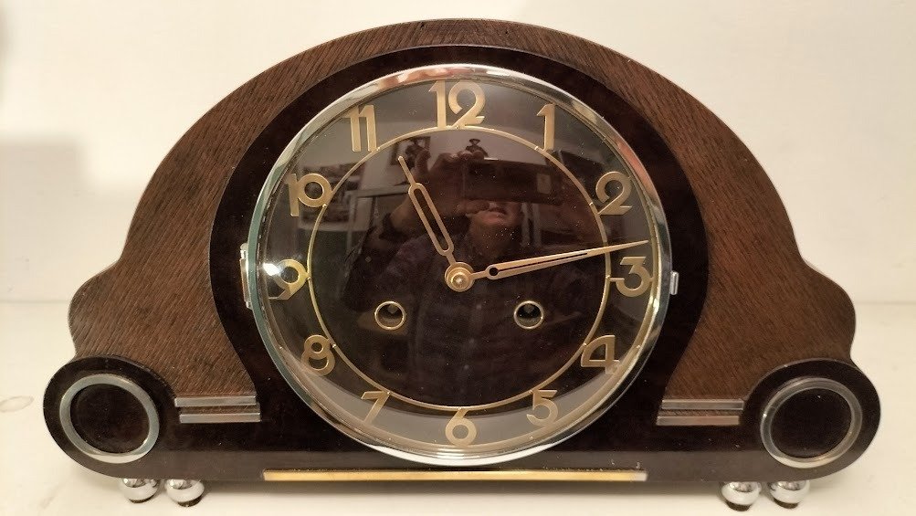 Raro Relógio de Xadrez Antigo Preto - Madeira - Catawiki