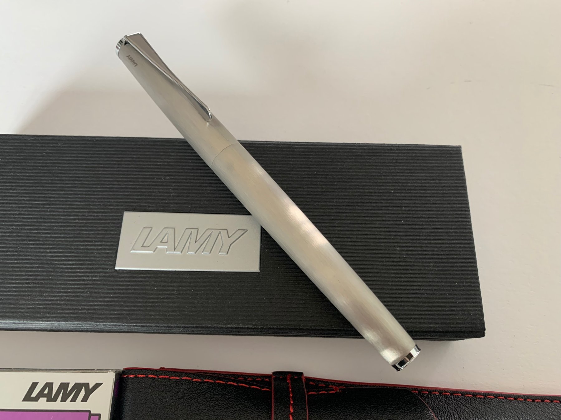 Lamy studio brushed steel clearance