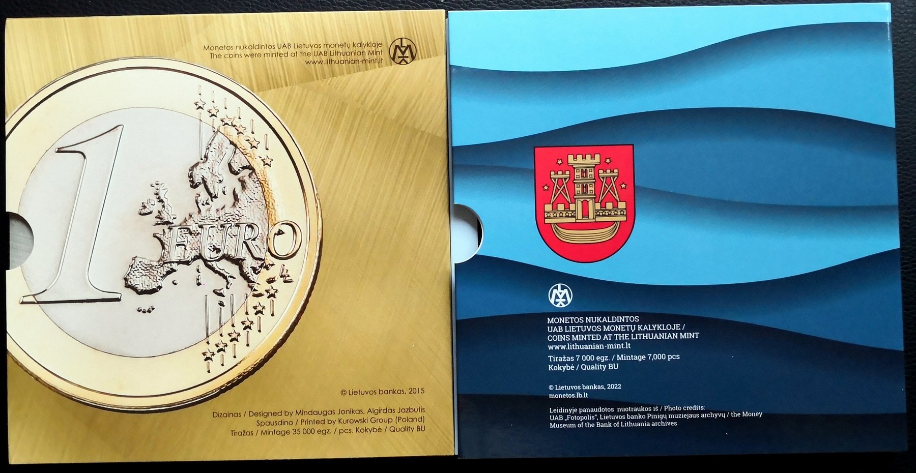 Lithuania. Year Set 2015/2023 (2 items) - Catawiki